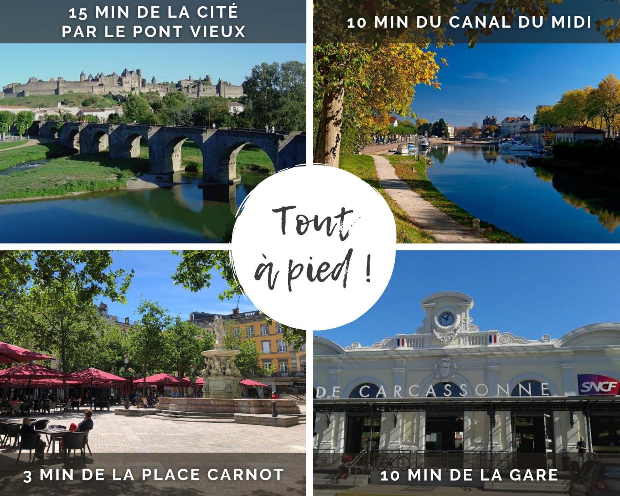 El Marty - Central - Climatisation - Parking Gratuit - Wifi Carcassonne Zewnętrze zdjęcie